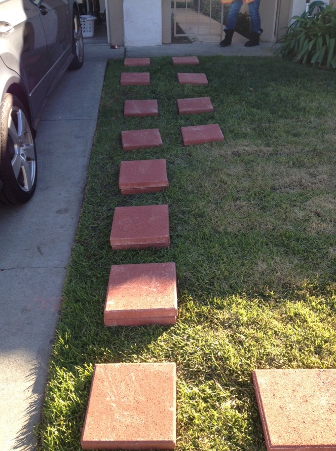 Trying to get the stones aligned ...