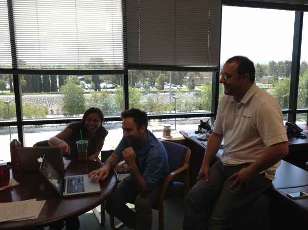 Our team enjoying a collaborative moment